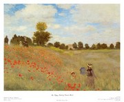 "The Poppy Field, 1873" - Art Print by Claude Monet | Movie Poster Prints from Posterazzi