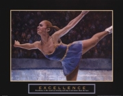 Excellence - Ice Skater - Art Print by T.C. Chiu | Movie Poster Prints from Posterazzi