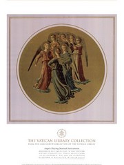 "Angels Playing Musical Instruments, (The Vatican Collection)" - Art Print by Fra Angelico | Movie Poster Prints from Posterazzi