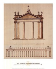 "Alternate Design For Piazza di San Pietro, (The Vatican Collection)" - Art Print by Giovanni Lorenzo Bernini | Movie Poster Prints from Posterazzi