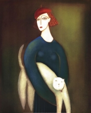 A Lady and Cocotte - Art Print by Eva Skierska | Movie Poster Prints from Posterazzi