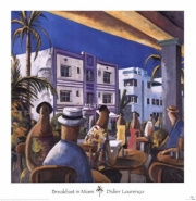 Breakfast in Miami - Art Print by Didier Lourenco | Movie Poster Prints from Posterazzi