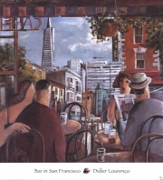 Bar in San Francisco - Art Print by Didier Lourenco | Movie Poster Prints from Posterazzi