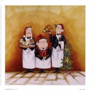 Christmas Waiters - Art Print by Tracy Flickinger | Movie Poster Prints from Posterazzi