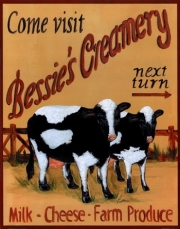 Bessie's Creamery - Art Print by Grace Pullen | Movie Poster Prints from Posterazzi