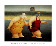 Judy and Marge - Art Print by Lowell Herrero | Movie Poster Prints from Posterazzi