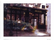 "A Small Hotel, Paris" - Art Print by George Botich | Movie Poster Prints from Posterazzi