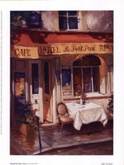 "Along The Quai, Paris" - Art Print by George Botich | Movie Poster Prints from Posterazzi