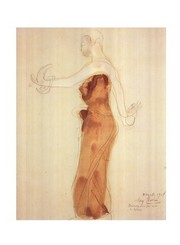 Cambodian Dancer - Art Print by Auguste Rodin | Movie Poster Prints from Posterazzi