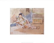Arab Woman Seated - Art Print by Eugene Delacroix | Movie Poster Prints from Posterazzi