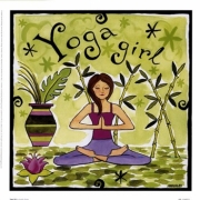 Jennifer Brinley Yoga Girl 10.00 x 10.00 Poster Print