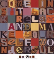 M.J. Lew Come In Sit Back 18.00 x 20.00 Poster Print