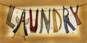 Angel Laundry - Art Print by Becca Barton | Movie Poster Prints from Posterazzi