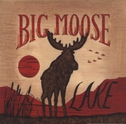Big Moose Lake - Art Print by Becca Barton | Movie Poster Prints from Posterazzi