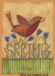 Bernadette Mood - Spring Robin Size 5x7 - Art Print by Bernadette Mood | Movie Poster Prints from Posterazzi
