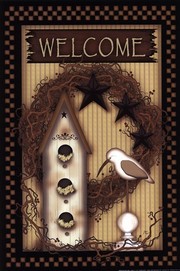 Birdhouse Welcome - Art Print by Carrie Knoff | Poster Prints from Posterazzi