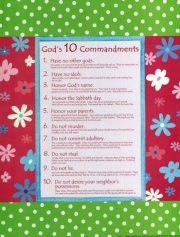 10 Commandments - Girls - Art Print by Dee Dee | Poster Prints from Posterazzi