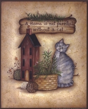 A Purr-fect Home - Art Print by Mary Ann June | Movie Poster Prints from Posterazzi
