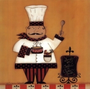 Chef with Soup - Art Print by Scherry Talbott | Movie Poster Prints from Posterazzi
