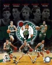 Boston Celtics Big Five Legends Composite - Sports Photo Print | Posters from Posterazzi