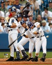 Derek Jeter Multiple Exposure IV, Vertical - Sports Photo Print | Posters from Posterazzi