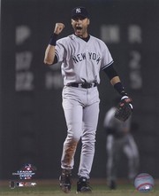 Derek Jeter Celebrates Yankee victory in G - Sports Photo Print | Posters from Posterazzi