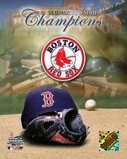 04 Boston Red Sox World Champions and Logo - Sports Photo Print | Posters from Posterazzi