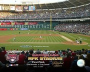 4/14/05 Inaugural Game RFK Stadium 1st Pitch - Sports Photo Print | Posters from Posterazzi