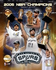 04 05 Spurs NBA Champions Composite PF GOL - Sports Photo Print | Posters from Posterazzi