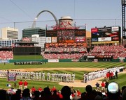 2006 Busch Stadium Opening Day - Sports Photo Print | Posters from Posterazzi