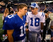 Peyton Manning Eli Manning '06 Opening Day - Sports Photo Print | Posters from Posterazzi