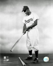 1948 Jackie Robinson Pose With Bat - Sports Photo Print | Posters from Posterazzi