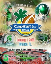 Michigan State Capital One Bowl Orlando FL - Sports Photo Print | Posters from Posterazzi