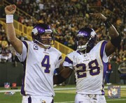 Brett Favre & Adrian Peterson 2009 - Sports Photo Print | Posters from Posterazzi