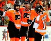 Mike Richards Simon Gagne Jeff Carter Game - Sports Photo Print | Posters from Posterazzi