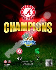 Alabama Crimson Tide Capitol One Bowl Cham - Sports Photo Print | Posters from Posterazzi