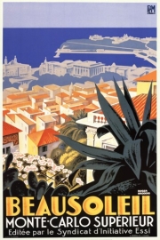 Beausoleil-Monte Carlo Superieur - Art Print by Rodger Broders | Movie Poster Prints from Posterazzi