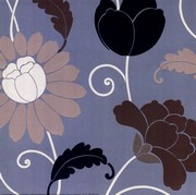 Aqua Retro Floral - Art Print by  Design show | Movie Poster Prints from Posterazzi
