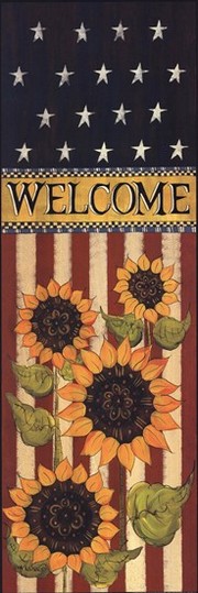 Patriotic Welcome - Art Print by Lisa Hilliker | Movie Poster Prints from Posterazzi