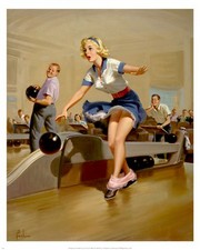 Bowling Alley - Art Print by Art Frahm | Movie Poster Prints from Posterazzi