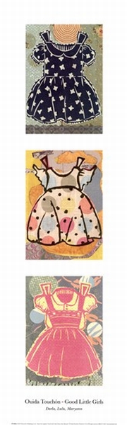 Good Little Girls: Darla, Lulu, Maryann - Art Print by Ouida Touchon | Poster Prints from Posterazzi