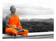 Abbot of Watkun Meditating 24.00 x 18.00 Poster Print