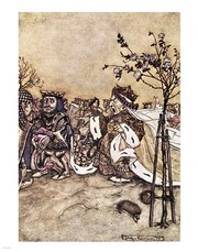 Alice in Wonderland, Off with her head! - Art Print by Arthur Rackham | Poster Prints from Posterazzi
