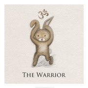 Bunny Yoga,The Warrior Pose - Art Print | Poster Prints from Posterazzi