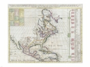 1720 Chatelain Map of North America - Art Print by Unknown | Poster Prints from Posterazzi