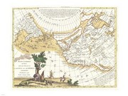 1776 Zatta Map of California and the Western Parts of North America - Art Print by Unknown | Poster Prints from Posterazzi