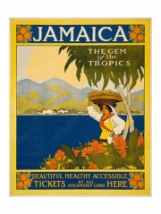 Jamaica, the gem of the tropics, travel poster, 1910 - Art Print | Poster Prints from Posterazzi