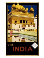 Visit India, travel poster, 1935 - Art Print | Poster Prints from Posterazzi