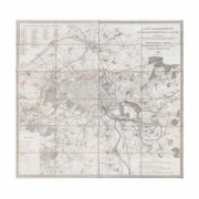 1852 Andriveau Goujon Map of Paris and Environs, France - Art Print | Poster Prints from Posterazzi