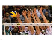 Volleyball Block 24.00 x 18.00 Poster Print